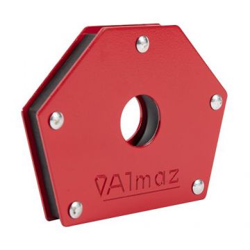 Suport magnetic hexagonal pentru sudura Almaz, AZ-ES037, 12x9x1.6 cm, capacitate ridicare 22.7 kg, metal, mediu