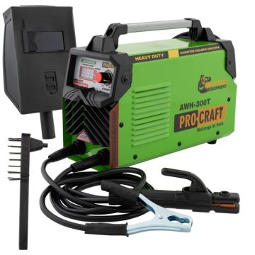 Aparat de sudura, Invertor ProCraft AWH 300 T , 300Ah, Accesorii Incluse