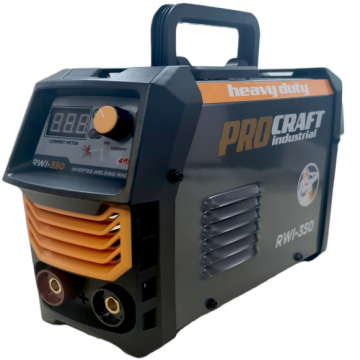 Aparat de sudura tip Invertor ProCraft  Industrial RWI 350, Profesional, Heavy Duty, Accesorii Incluse