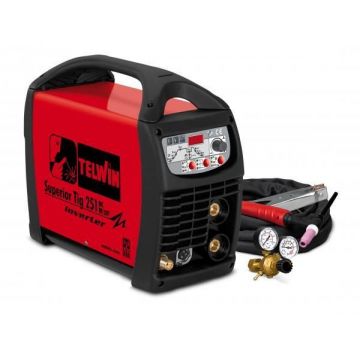 SUPERIOR TIG 251 DC-HF/LIFT VRD 400V+ACC - APARAT DE SUDURA TELWIN tip TIG cu accesorii