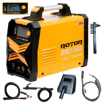 Aparat de sudura ROTOR MMLT 290, sarma flux si electrod, MIG MMA TIG , LCD Color