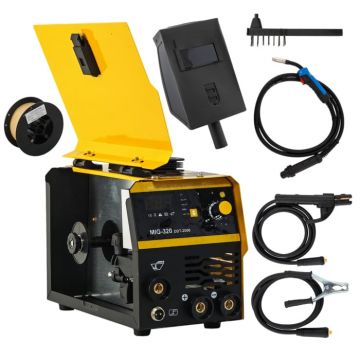 Invertor Aparat de sudura MIG MMA DDT PROFESIONAL cu Electrozi si Sarma, 220 V, 320A
