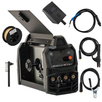 Invertor Aparat de sudura MIG MMA DDT PROFESIONAL cu Electrozi si Sarma, 220 V, 350A