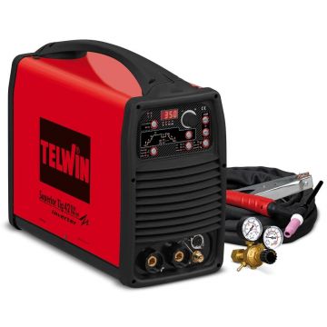 SUPERIOR TIG 421 DC-HF/LIFT VRD + ACC. - APARAT DE SUDURA TELWIN tip TIG + kit accesorii