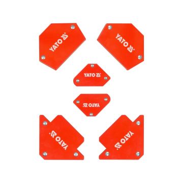 YATO Set de magneți pentru suportul piesei de sudură 6 bucăți YATO Set de magneți pentru suportul piesei de sudură 6 bucăți